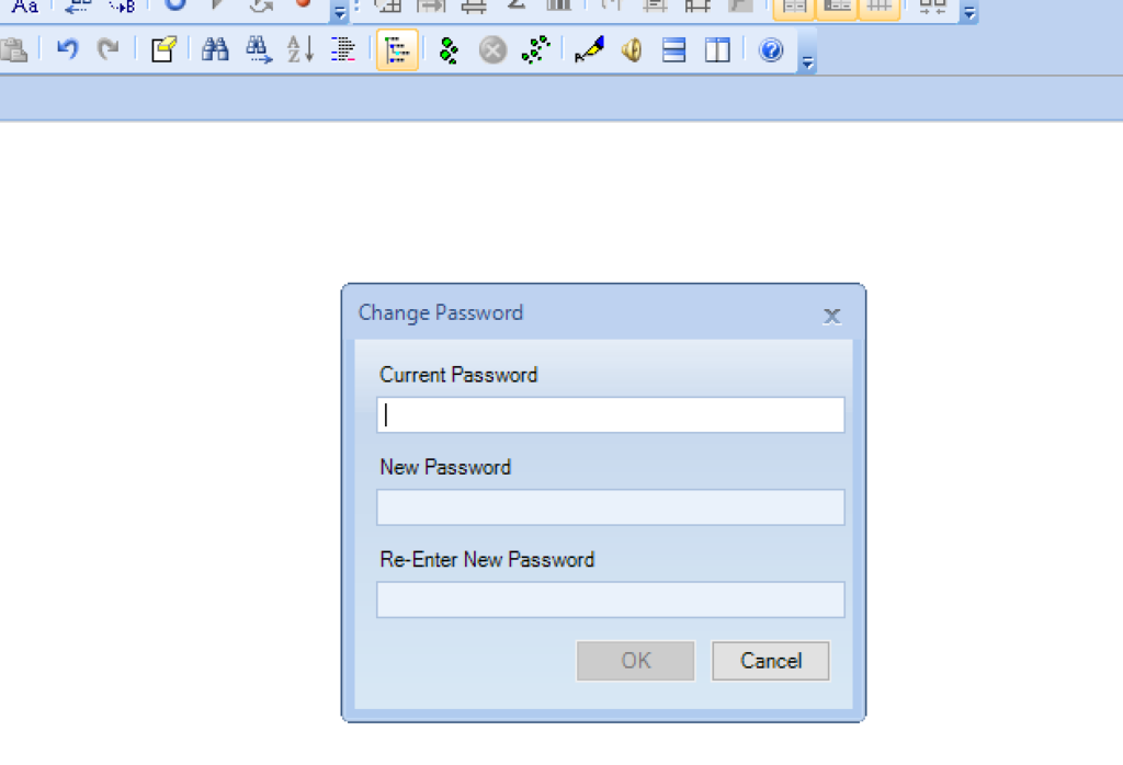 Reset password in SQL assistant