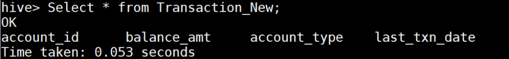 Table Structure copy in Hive