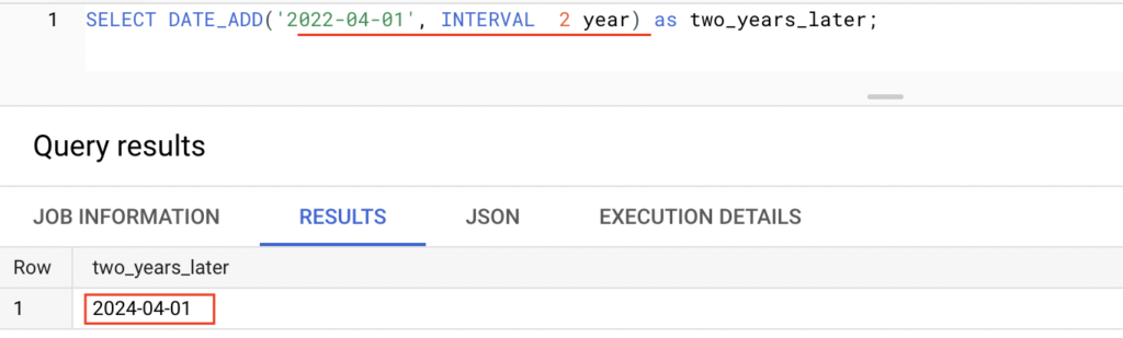 Add years to date in BigQuery