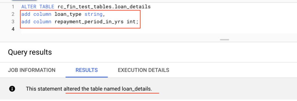 Add multiple columns to a table in BigQuery